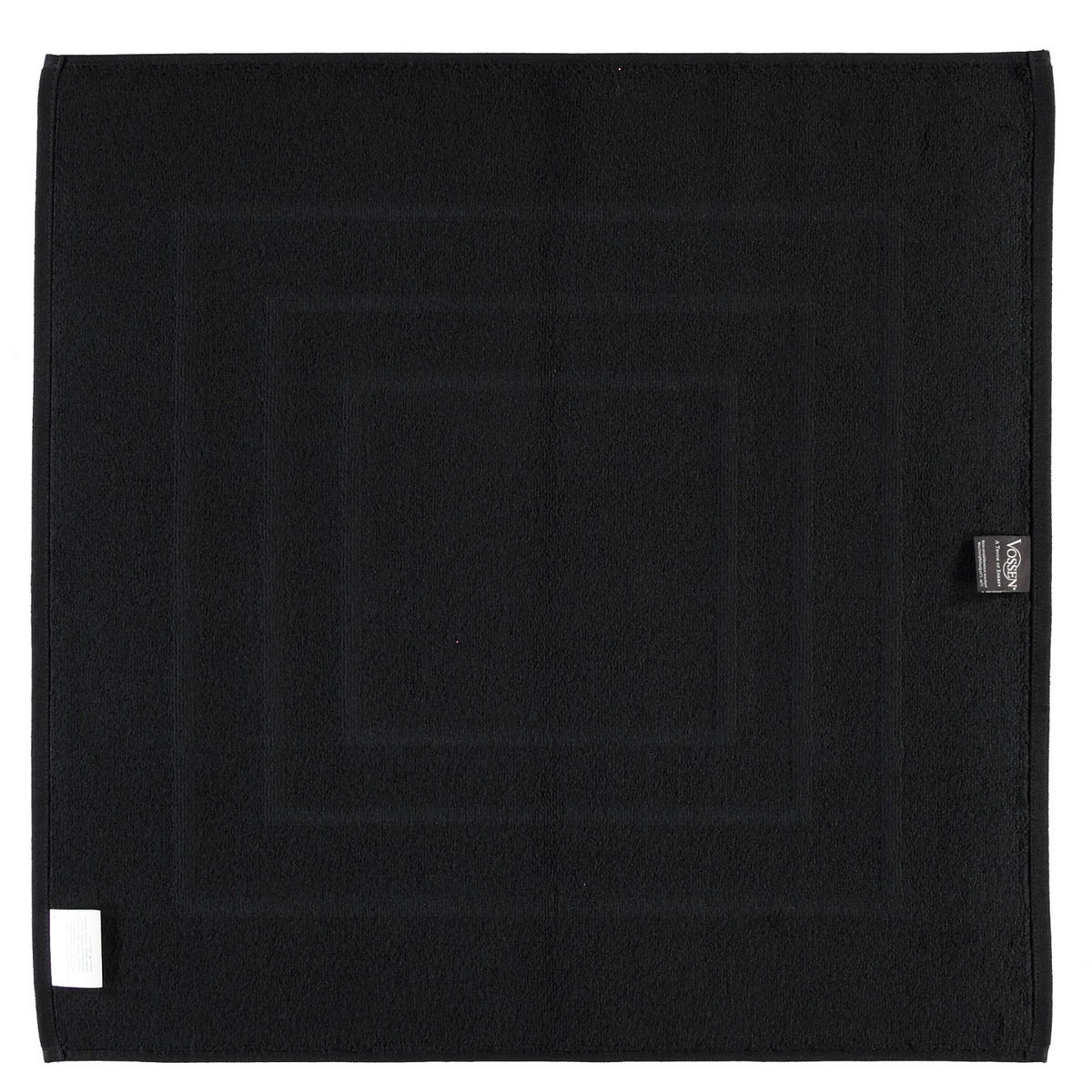 BADEMATTEN FEELING SCHWARZ - 7900 - Schwarz, Textil (60/60cm) - Vossen