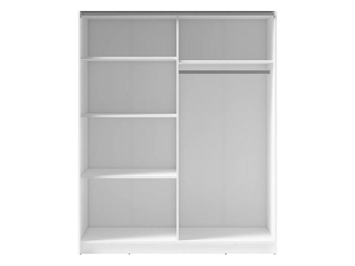 SCHIEBETÜRENSCHRANK Negler - Schwarz/Weiß, Holzwerkstoff/Kunststoff (201/199/62cm) - MIRJAN24