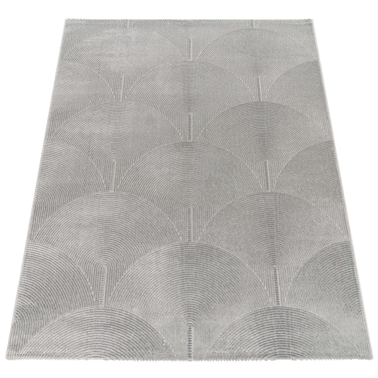KURZFLOR-TEPPICH TINOS 571 ANTHRAZIT 120X160 - Anthrazit, Kunststoff (120/160cm) - Paco Home