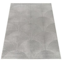 KURZFLOR-TEPPICH TINOS 571 ANTHRAZIT 120X160 - Anthrazit, Kunststoff (120/160cm) - Paco Home