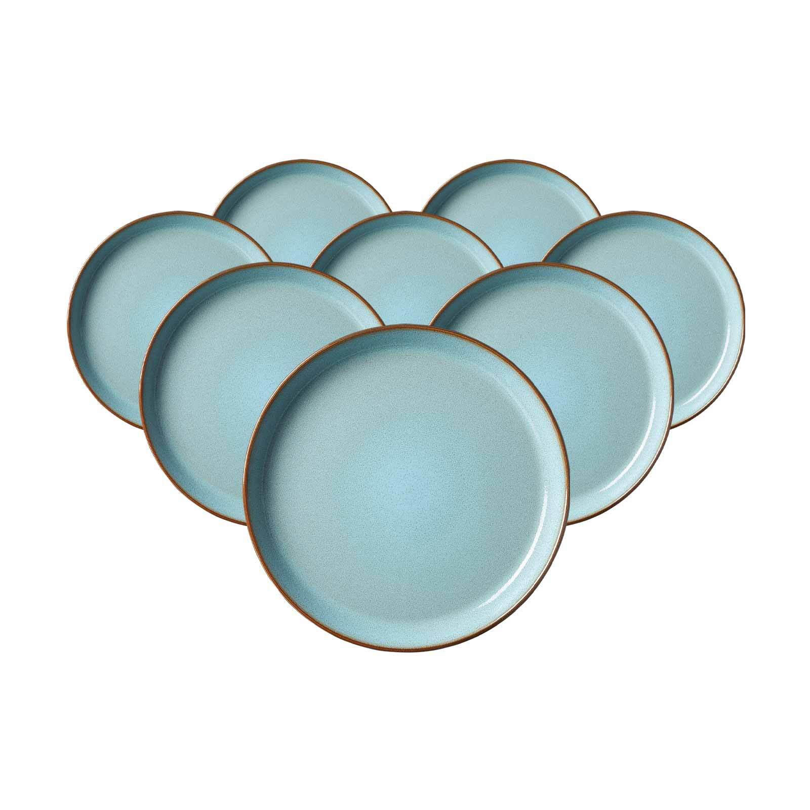 DESSERT-TELLER Visby Blau ø 20,5 cm 8er Set - Blau, Keramik (20.5cm) - Ritzenhoff Breker