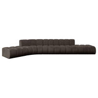 ECKSOFA modulares Sofa Solven-L2 - 471x174x70 cm Braun - Braun, Holzwerkstoff/Textil (471/174cm) - ALTDECOR