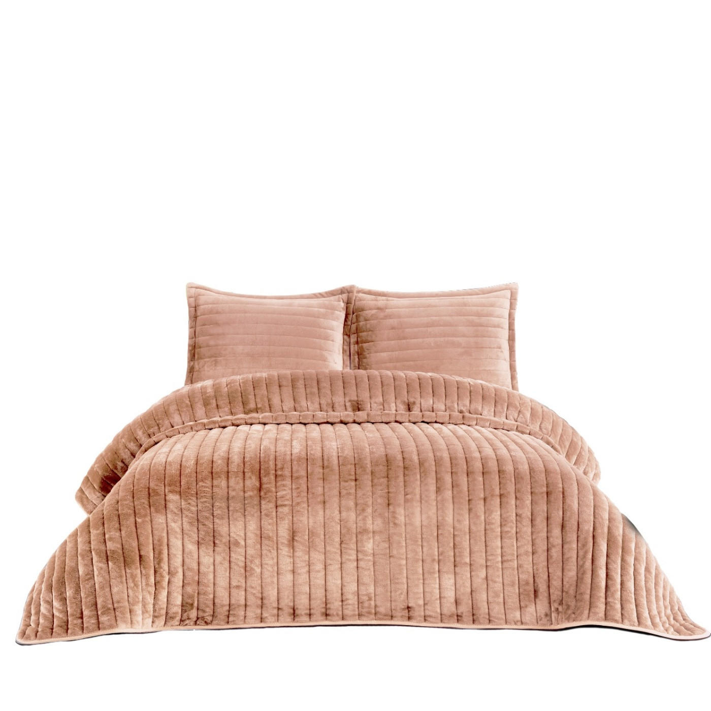 TAGESDECKE 230/260 cm Set 3-teilig mit Kissenbezügen #01 Gold - Goldfarben, Textil (230/260cm) - ROLFNERS