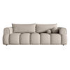 SCHLAFSOFA Dandelino Hellbeige Boucle - Beige/Schwarz, Kunststoff/Textil (250/90/112cm) - Selsey