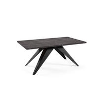 ESSTISCH Vento Pietra Grigia schwarz / Schwarz 160/260 / 90 / 76cm - Schwarz, Holz/Holzwerkstoff (160/90/76cm) - Feldmann-Wohnen