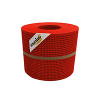 SICHTSCHUTZSTREIFEN PP Premium Gelocht 30 Prozent Streifen Rot 26m - Rot, Kunststoff (2600/19cm) - ZAUN|ZU