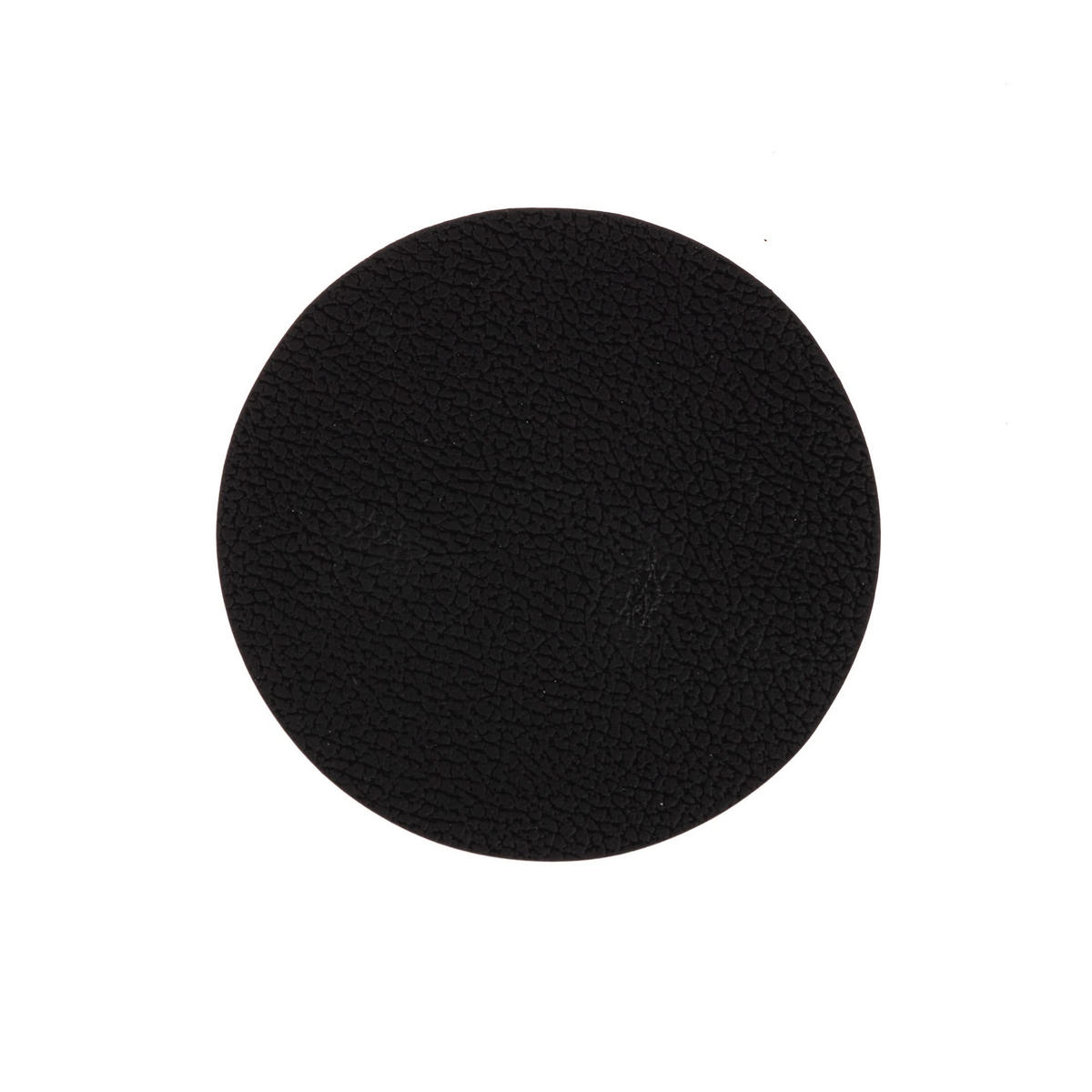 COOKINGLIFE Untersetzer - Veganes Leder - Schwarz / Cognac - doppelseitig - ø 10 cm - 6 Stück - Schwarz/Braun, Kunststoff (2/10cm) - Cookinglife