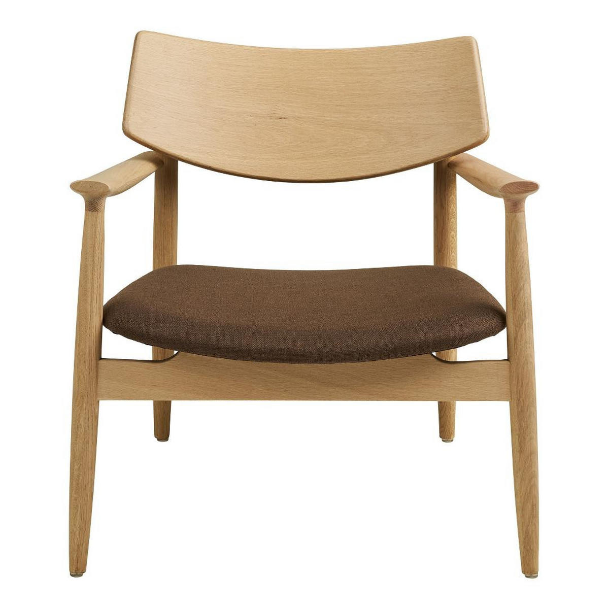 FÅTÖLJ Gina 68 x 68 x 72 cm – ekfärgad - Ekfärgad, Trä/Textil (68/72/68cm) - ebuy24