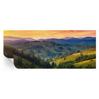 FOTOTAPETE 250x104 cm - Berglandschaft - Gelb, Textil (250/104cm) - Wallfluent