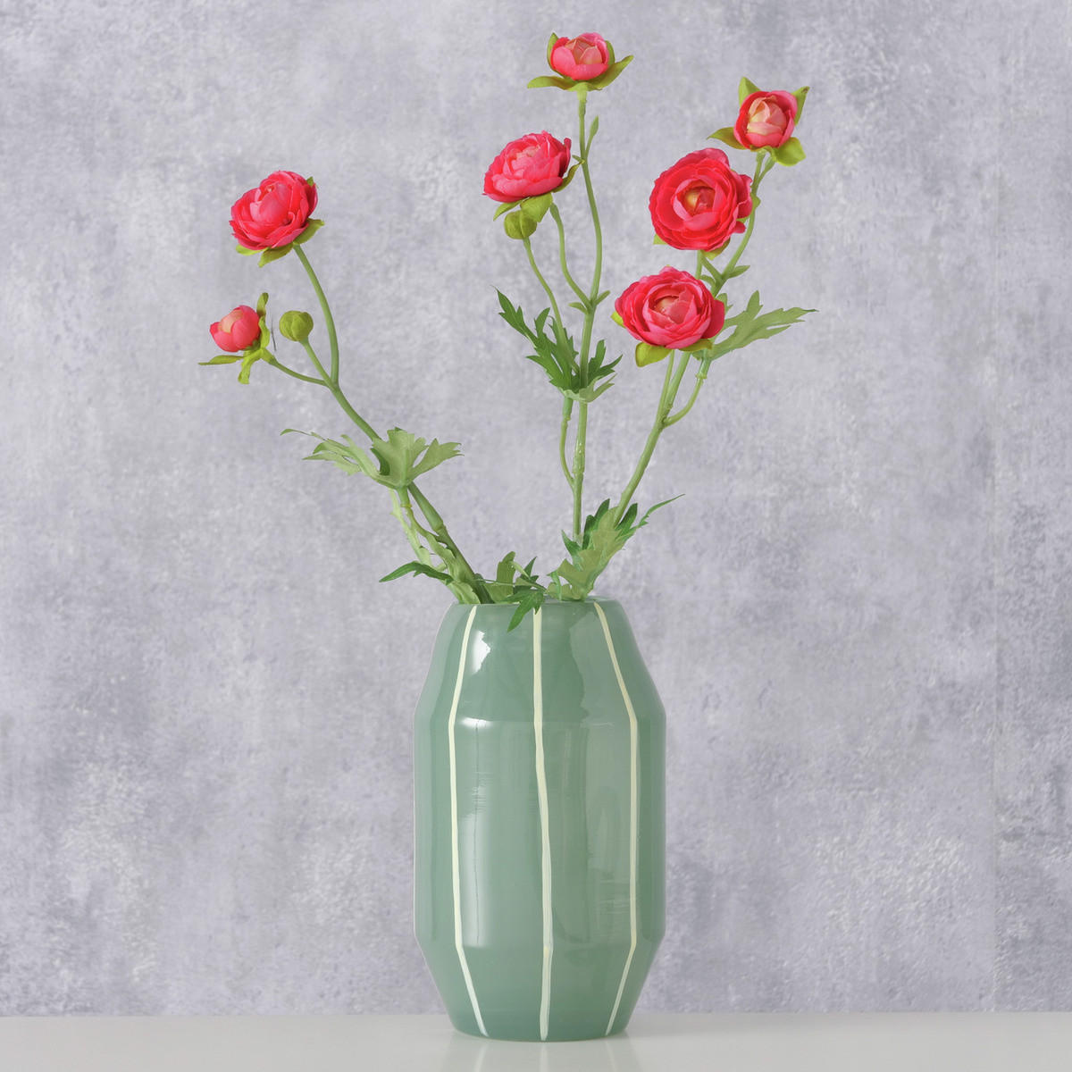 GLASVASE Erissa H. 16 cm - Grün, Glas (9.3/15.7cm) - Boltze Home