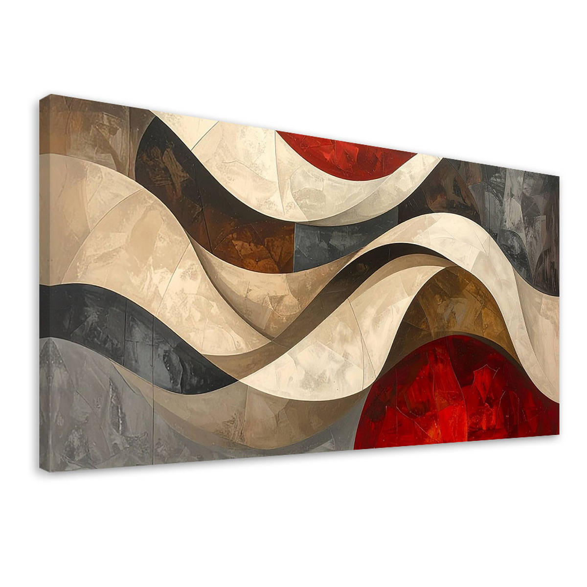 LEINWANDBILD 3D und geometrisch 120x60cm - Multicolor, Textil (120/60cm) - Feeby