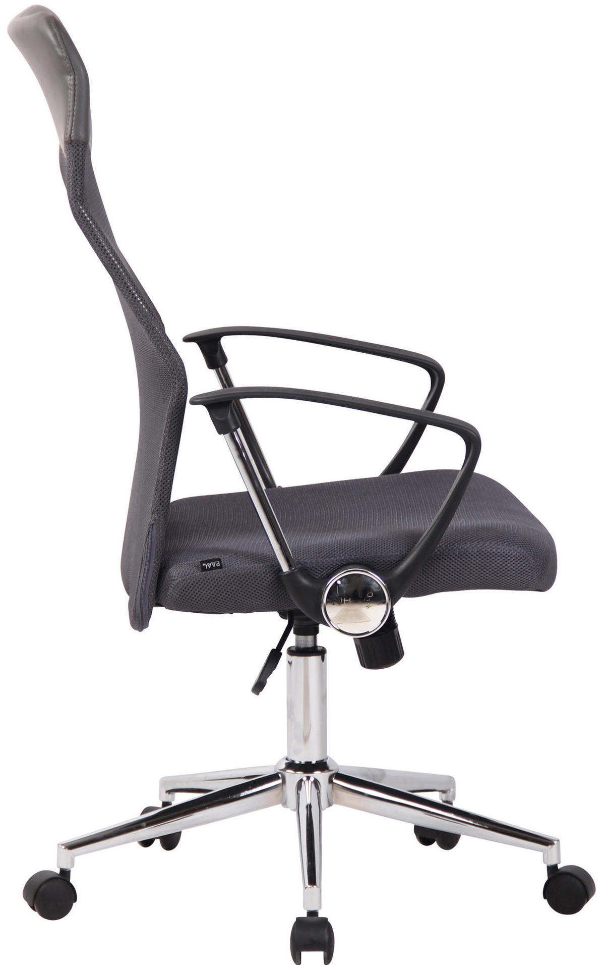 BÜROSTUHL Cordoba mit Netzbezug, Grau - Grau, Textil/Metall (60/118/64cm) - TPFLiving