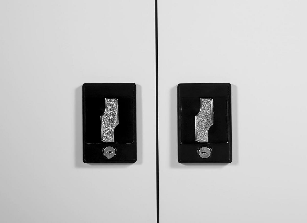 2ER-FAHRRADGARAGE rechteckig Hellgrau - Hellgrau, Metall (157/192/122cm) - MCW