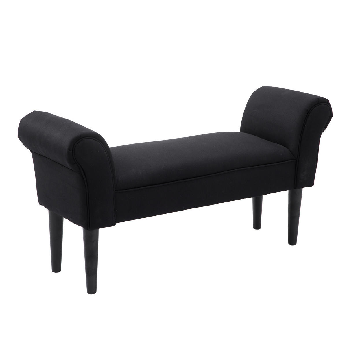 SITZBANK DE-09065 mit weicher Polsterung Schwarz - Schwarz, Holzwerkstoff (102/51/36cm) - ComfortXL