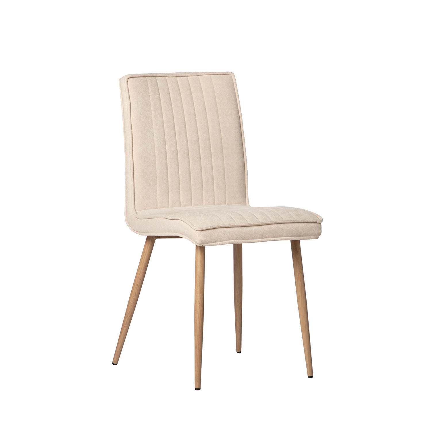 ESSZIMMERSTUHL Mika Beige 44 cm x 86 cm - Beige, Textil (44/86/57cm) - Klast Home