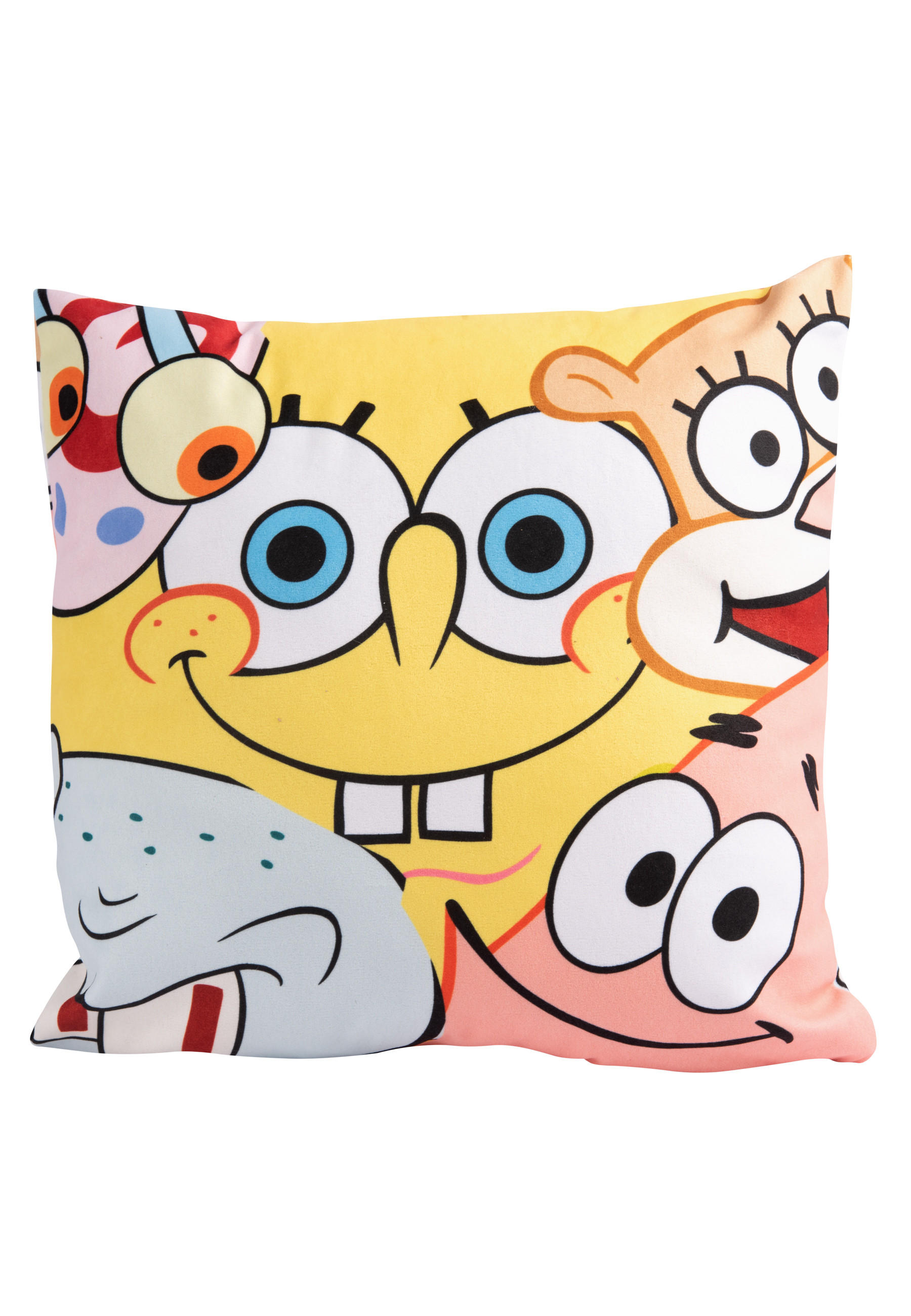 KINDERKISSEN Spongebob Schwammkopf Gelb 30 x 30 cm - Multicolor, Textil (30/30cm)