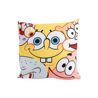 KINDERKISSEN Spongebob Schwammkopf Gelb 30 x 30 cm - Multicolor, Textil (30/30cm)