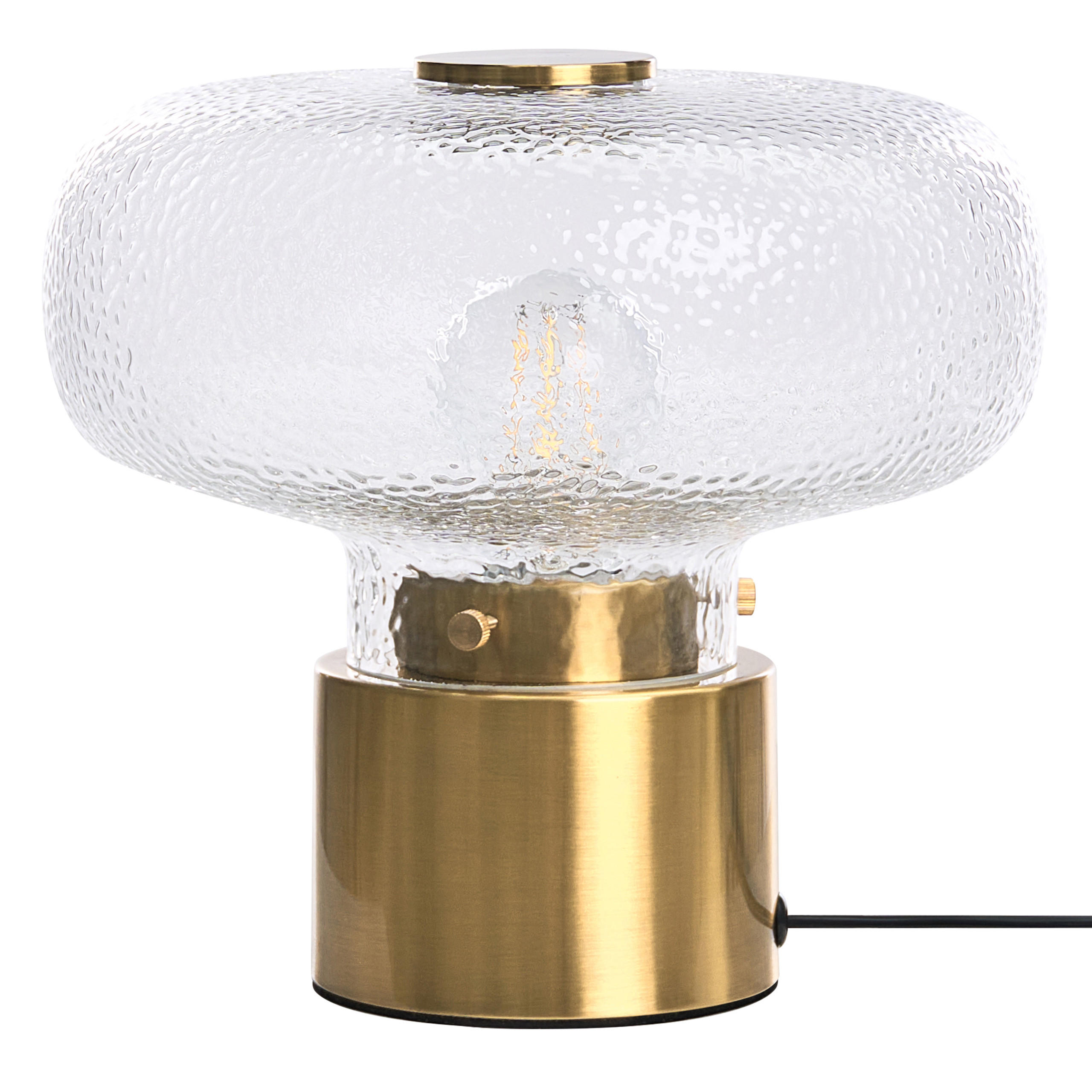 TISCHLAMPE Metall Messing Tara - Messingfarben, Metall (25/25/23cm) - Beliani