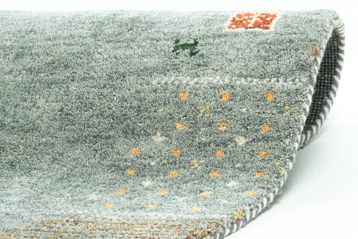 HANDKNÜPFTEPPICH Denver 190x190 cm - Grau, Textil (190/190cm) - THEKO