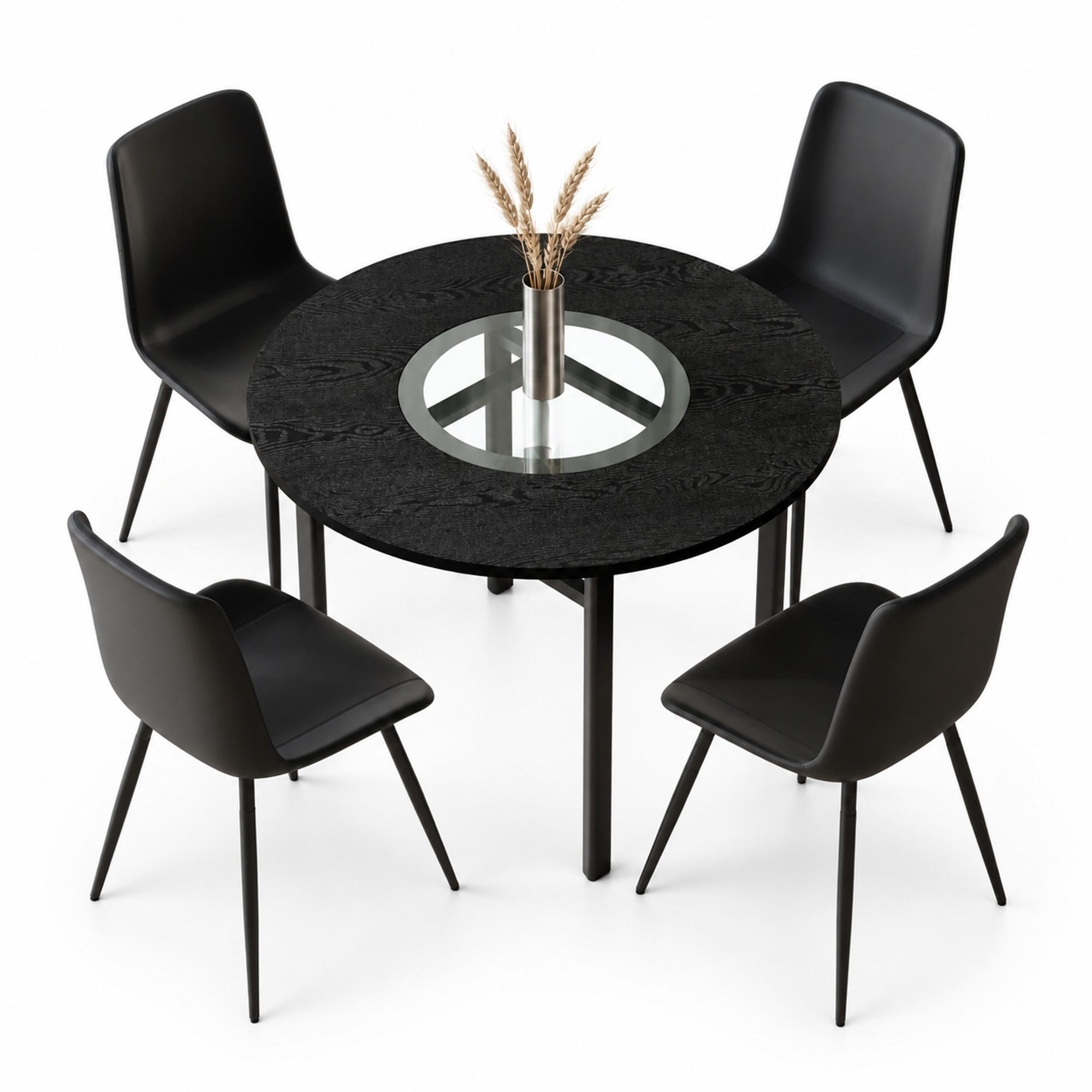 Meubliv Esszimmerset Braun 100x76x100 cm