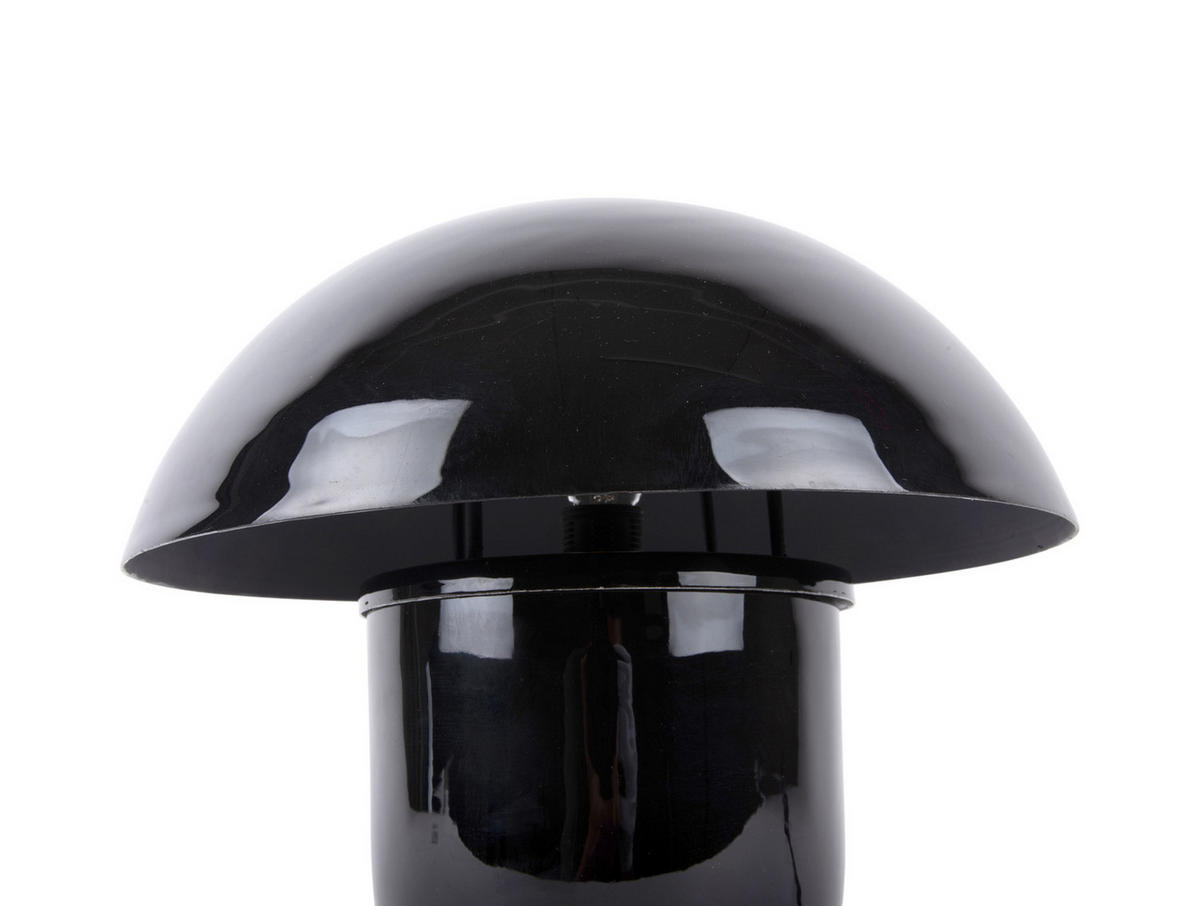 TISCHLAMPE Fat Mushroom 29/29/25 cm - Schwarz, Metall (29/29/25cm) - Leitmotiv