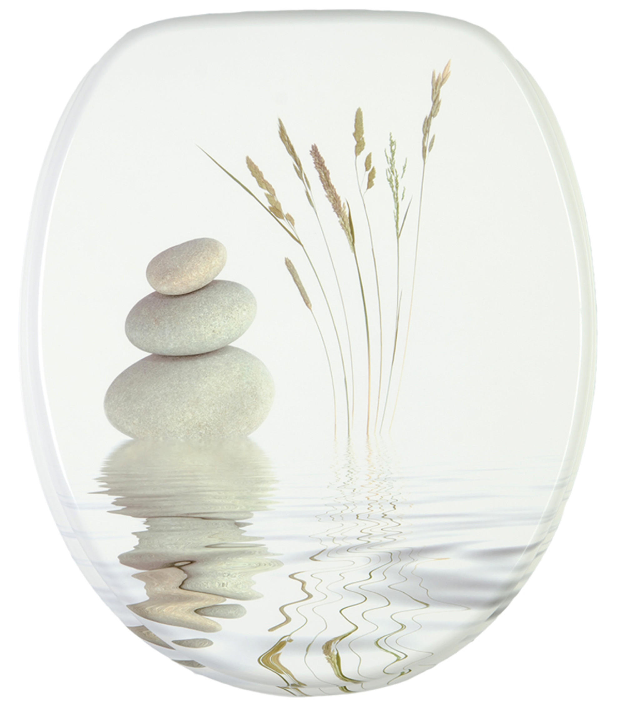 WC-SITZ Balance - Beige, Holzwerkstoff (38/6/47cm) - Sanilo