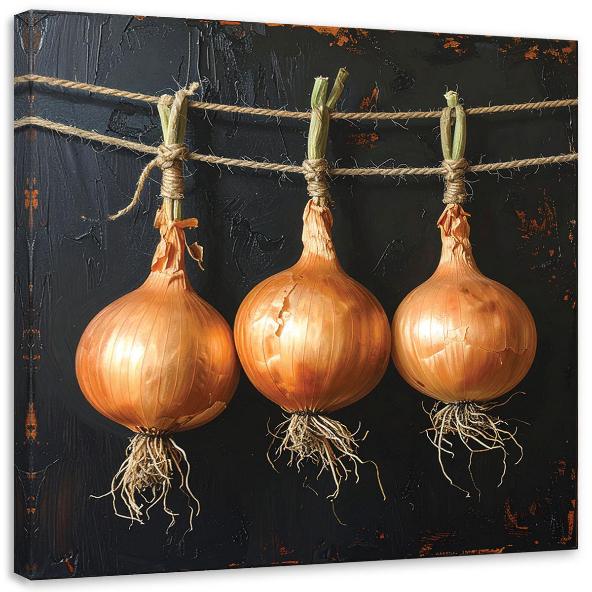 LEINWANDBILD Essen & Trinken 60x60cm - Beige, Textil (60/60cm) - Feeby