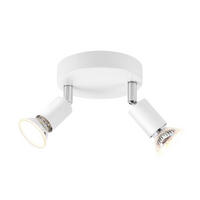 STRAHLER Windsheim 2-flammig 12/12/10.4 cm - Weiß, Metall (12/12/10.4cm) - Nettlife