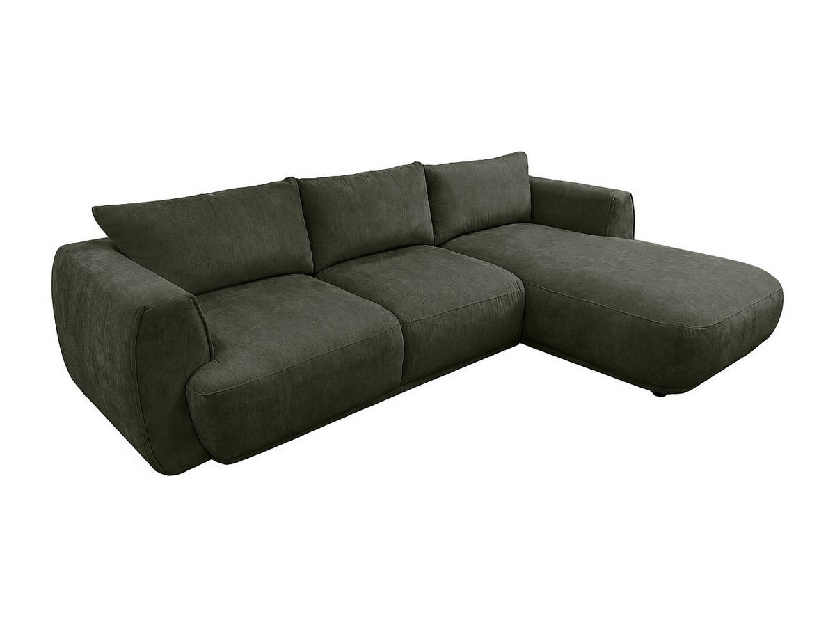 SOFA - 5 Personen - stoff - grün Pukima - Grün, Kunststoff/Textil (276/97cm) - Vente-Unique