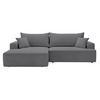 ECKSOFA California Grau Links - Grau, Holz/Textil (165/270cm) - Graingold