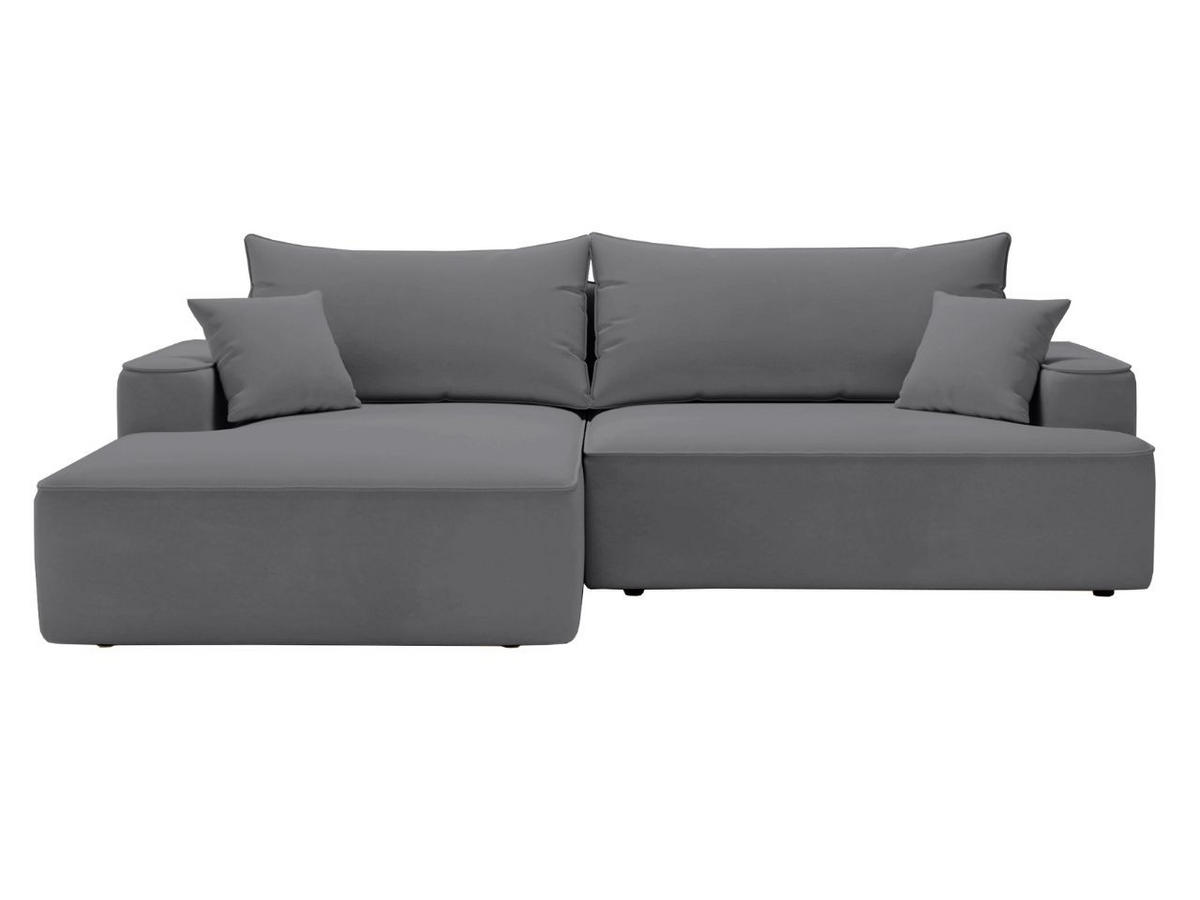 ECKSOFA California Grau Links - Grau, Holz/Textil (165/270cm) - Graingold