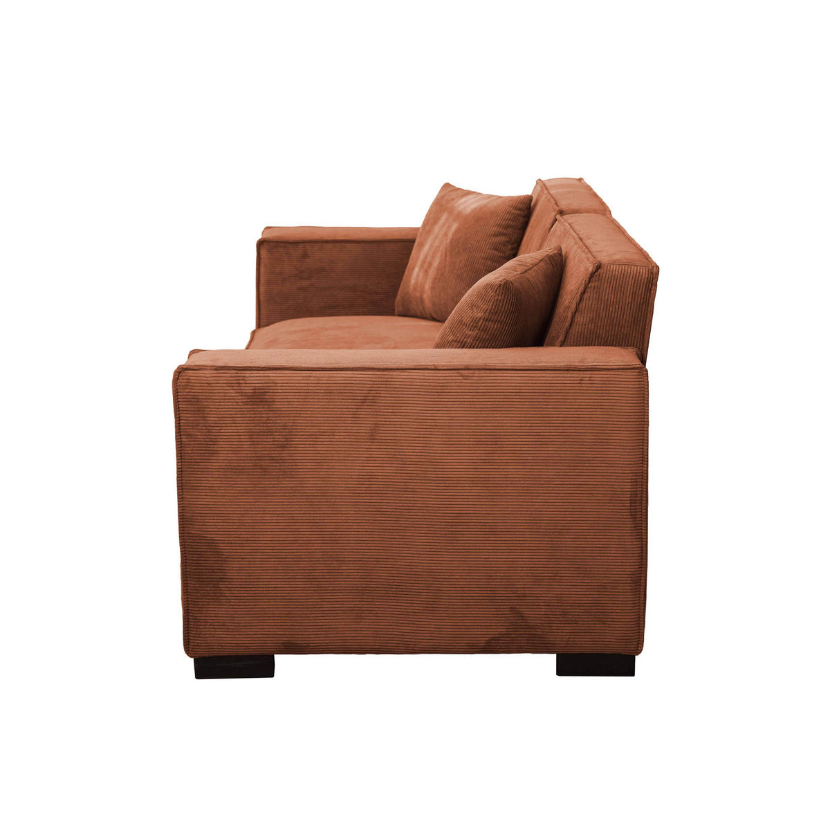 SOFA 2-Stizer, Terrakotta - Rot/Braun, Textil (180/76/90cm) - Oviala