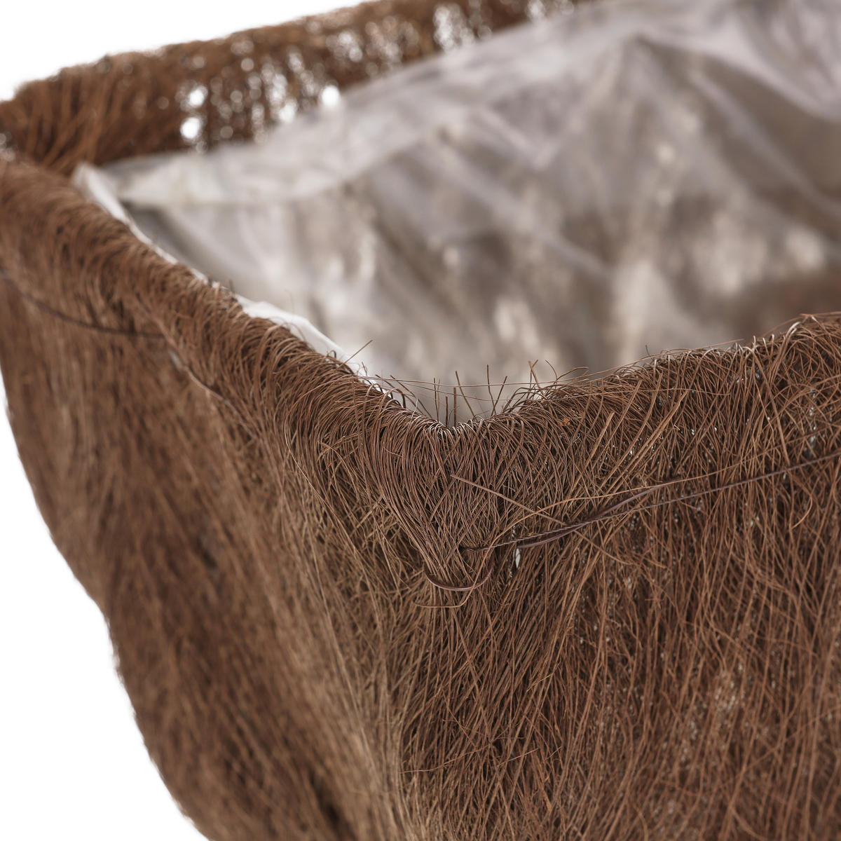 4XBLUMENKASTEN - Braun, Holz/Kunststoff (57.5/14/20cm) - Relaxdays