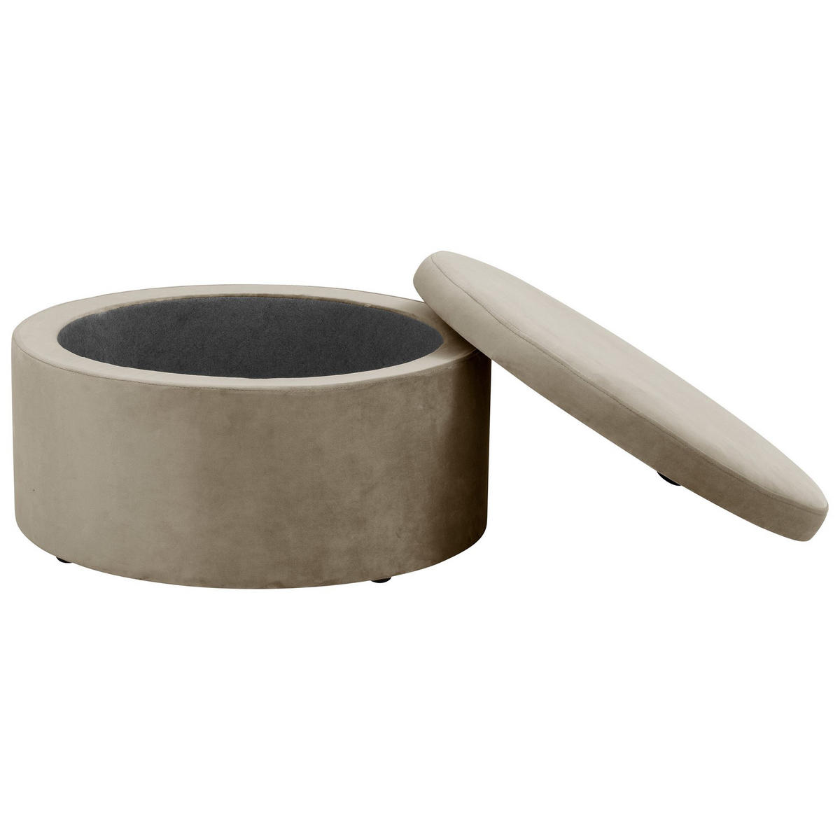 KINDERHOCKER Katyushka Samtvelours sahara - Sahara, Kunststoff (60/32/60cm) - 58aufmkessel