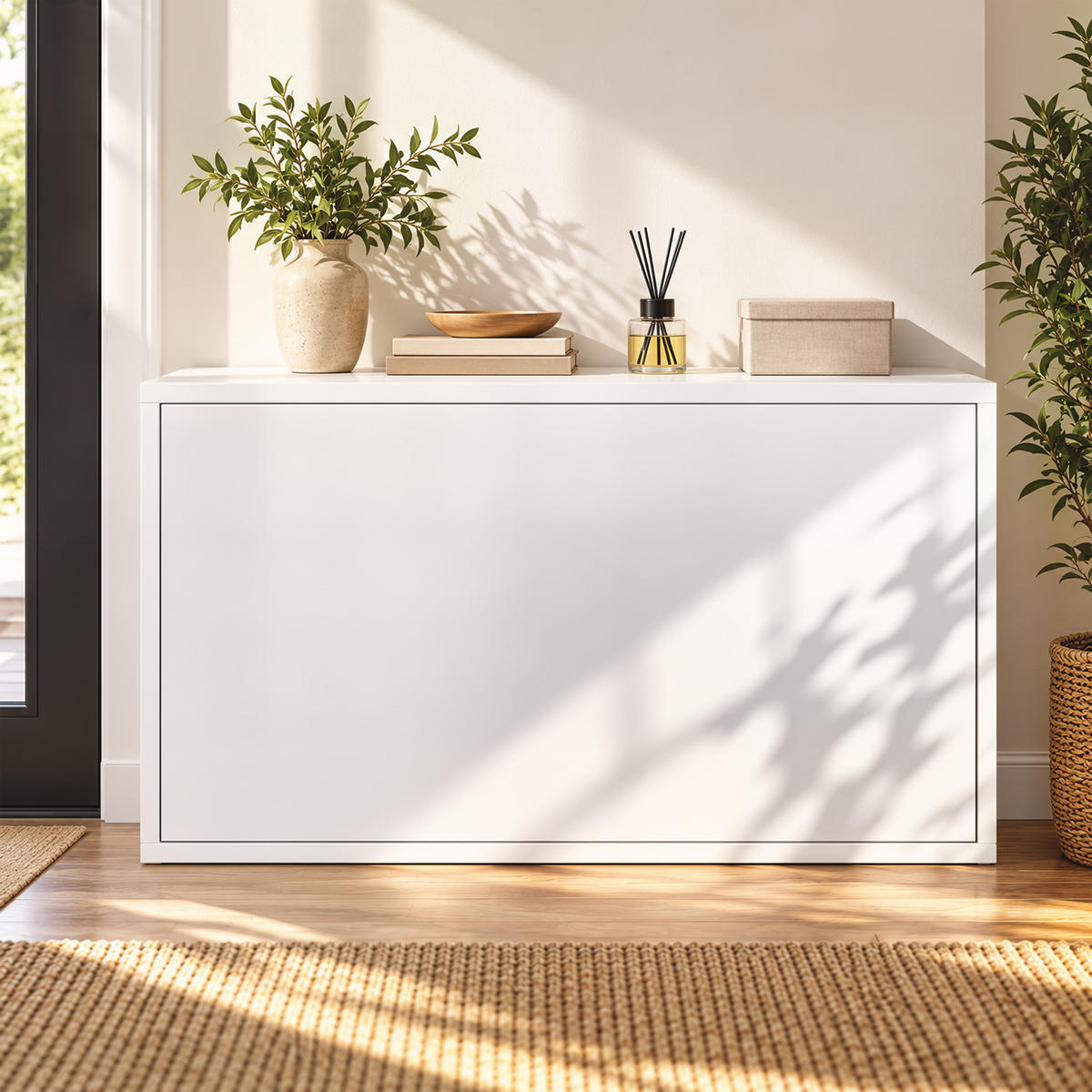 KLAPPSCHUHSCHRANK MDF Spanplatte Weiß - Weiß, Holzwerkstoff (30/43/70cm) - HOMCOM