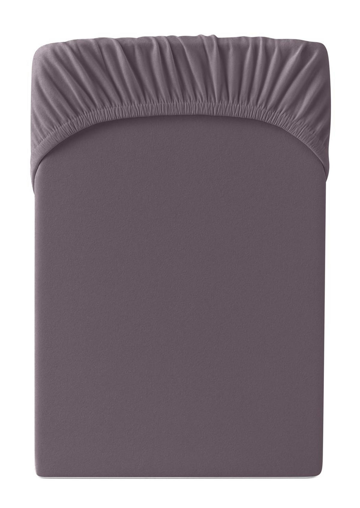 JERSEY-SPANNBETTLAKEN 90x200 - 100x200 cm, Bettlaken aus 100% Baumwolle mit Rundum-Gummizug, Spannbetttuch Graphit - Graphitfarben, Textil (100/200cm) - Carpe Sonno