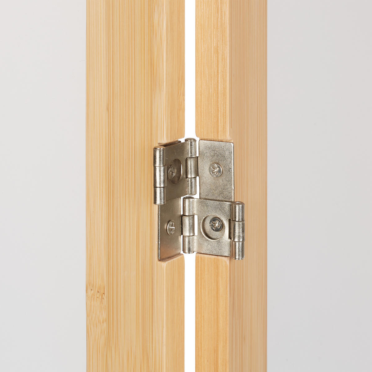 PARAVENT - Hellbraun, Holz/Kunststoff (135.5/168/1.5cm) - Relaxdays