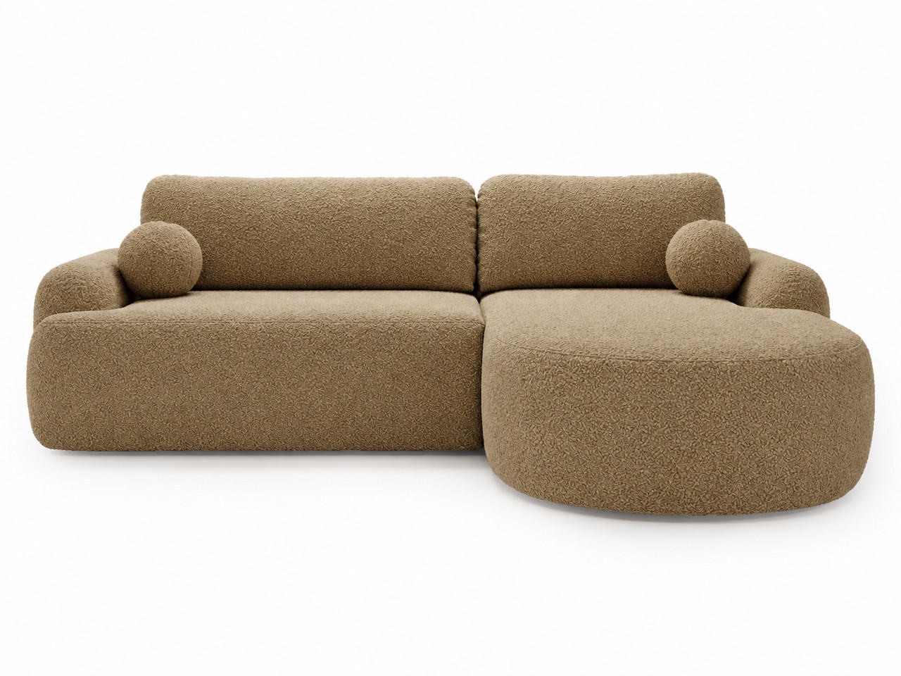 Graingold Ecksofa Hellbraun 261x177 cm