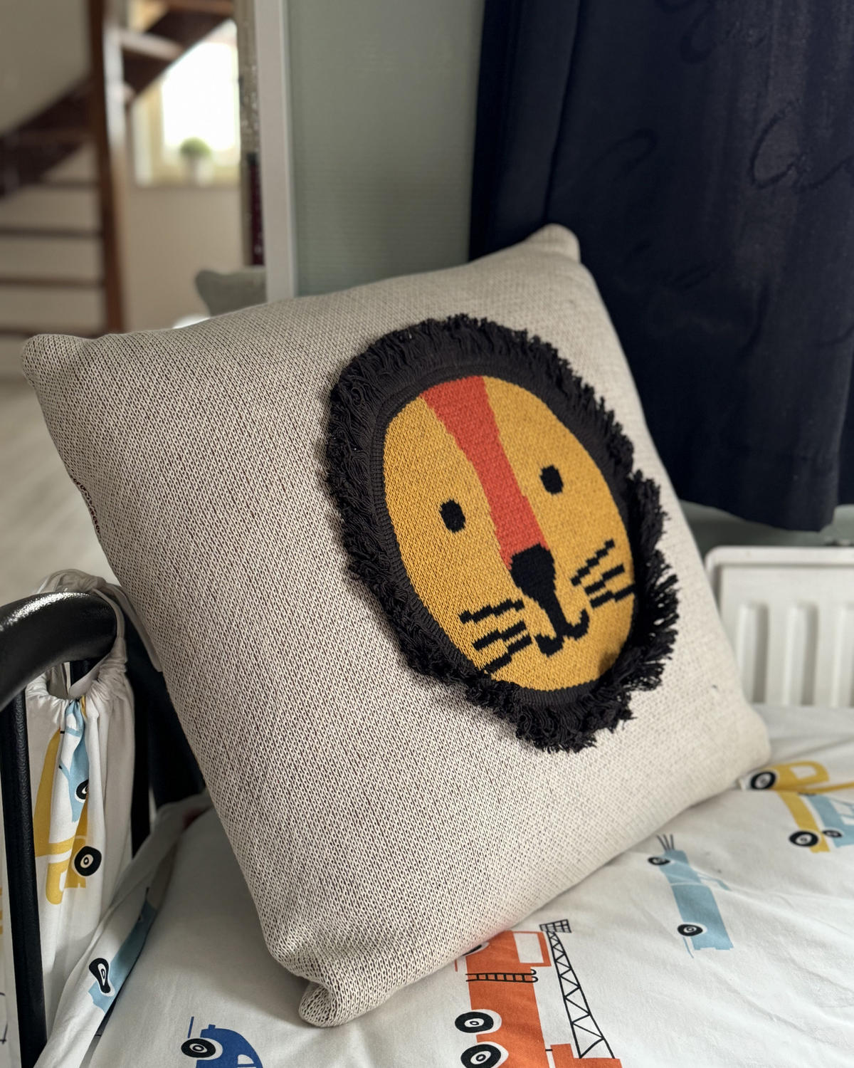 DEKOKISSEN 2er-Set Beige 45/45 cm Sarangar - Beige/Gelb, Naturmaterialien (45/45cm) - Beliani