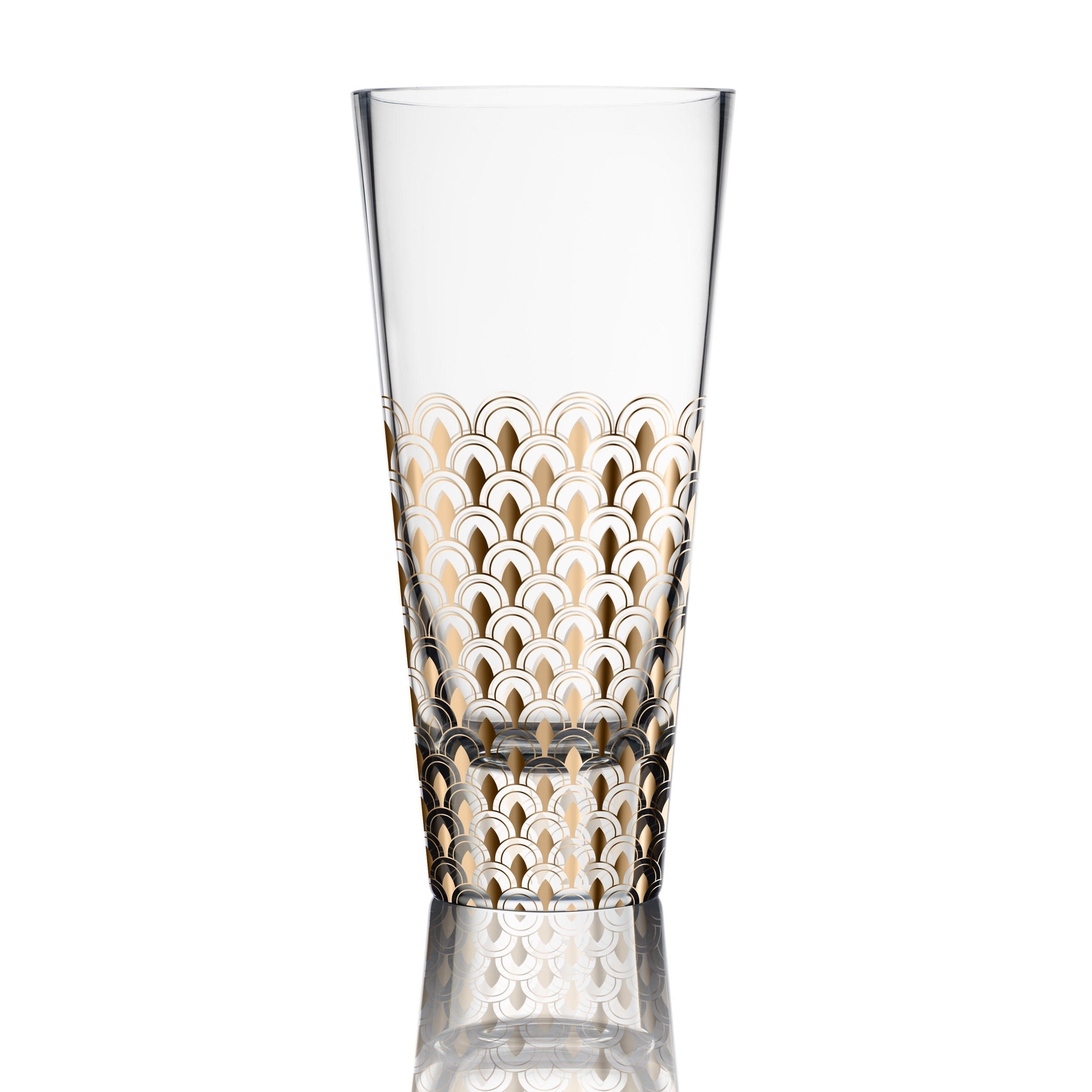VASE First Gold, Glas, Gold, 26 cm - Goldfarben, Glas (26cm) - Goebel