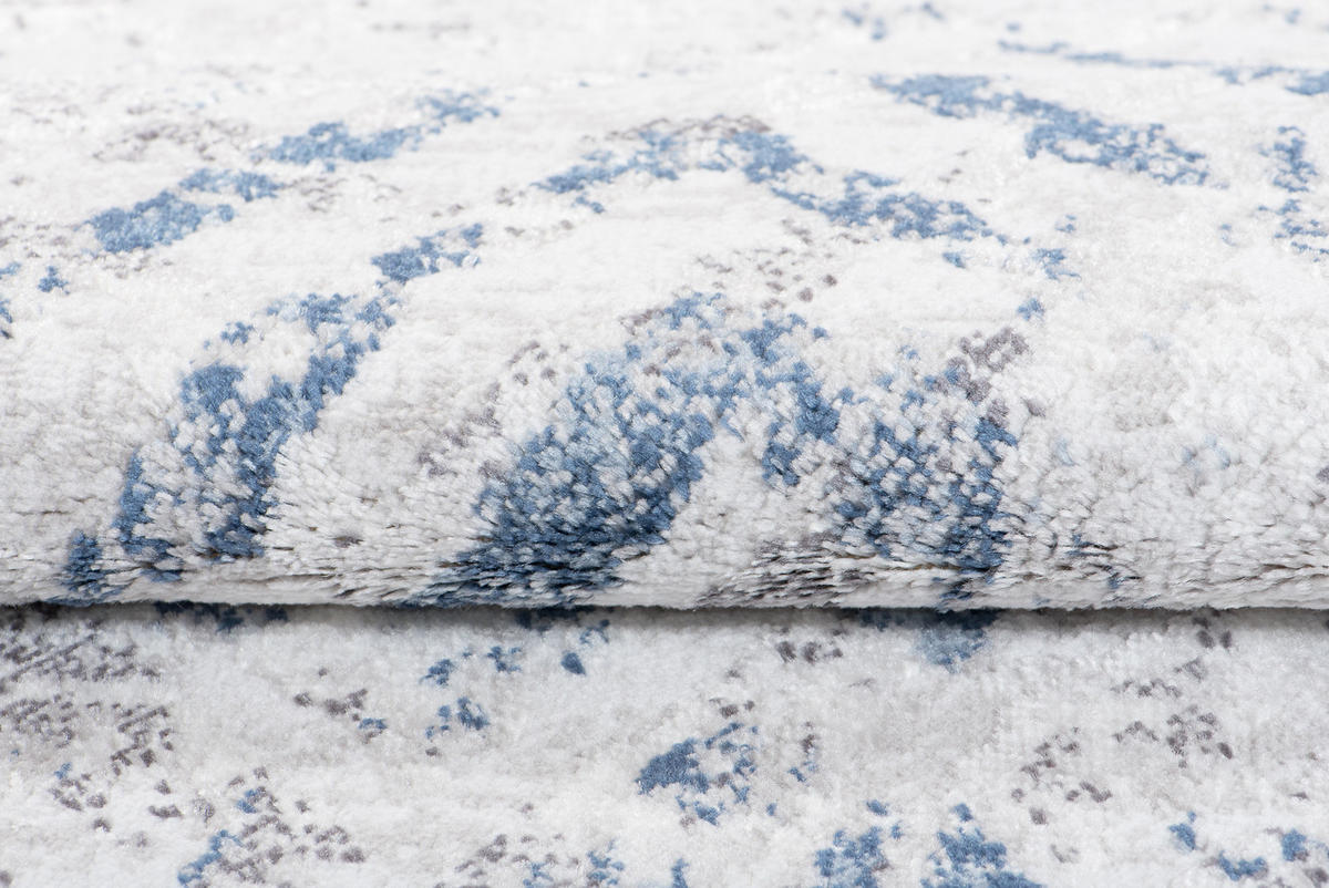 TEPPICH SKY Blau Grau 120/170 cm - Blau, Textil (120/170cm) - Tapiso