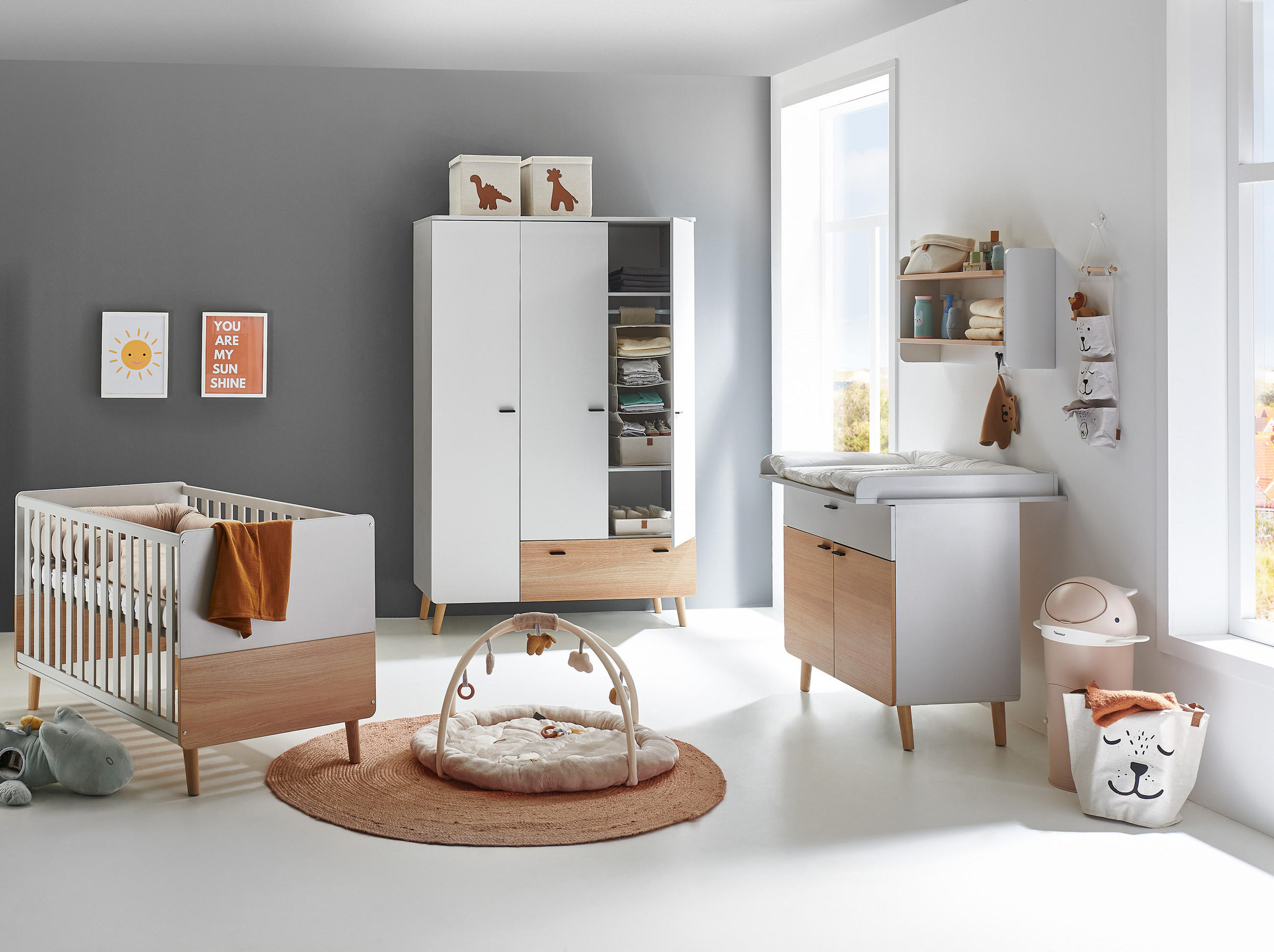 arthur berndt Babyzimmer Hellgrau, Eiche 1x1x1 cm