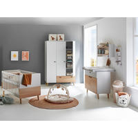 BABYZIMMER Set Lovis 3-teilig - Eichefarben/Hellgrau, Holz/Holzwerkstoff (1/1/1cm) - arthur berndt