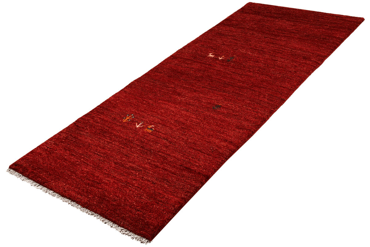 LÄUFER Orient handgeknüpft Rot 222/82 cm Schurwolle - Rot, Textil (82/222cm) - Looma