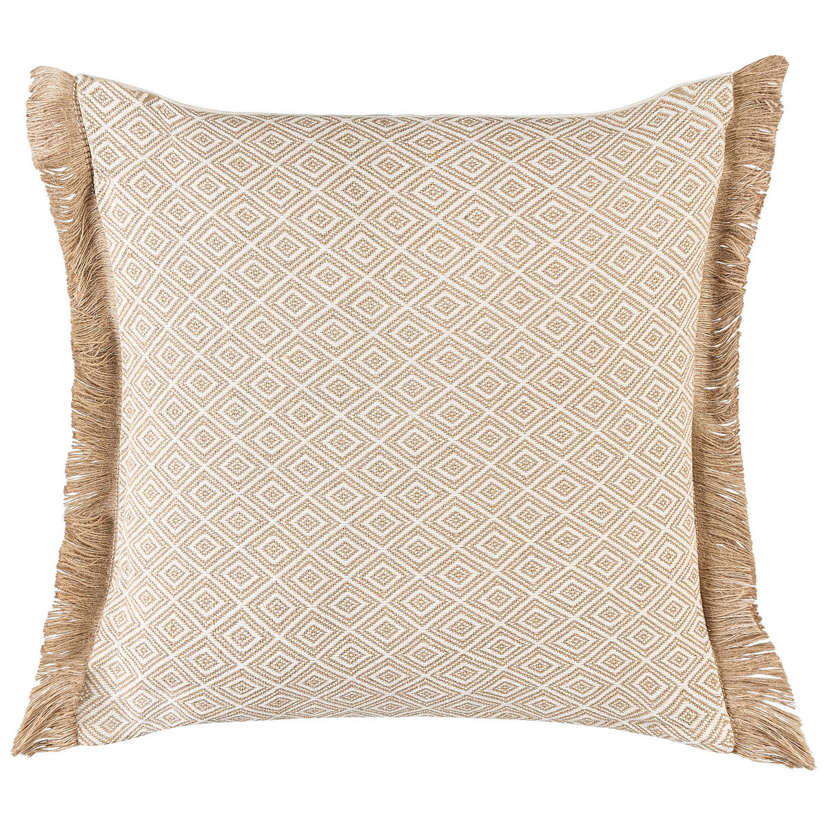 DEKOKISSEN 2er-Set Sandbeige 45/45 cm Lonar - Beige, Textil (45/45cm) - Beliani