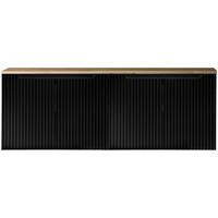 WASCHBECKENSCHRANK Newport-56 - Schwarz, Holzwerkstoff (160/60/40cm) - Lomado