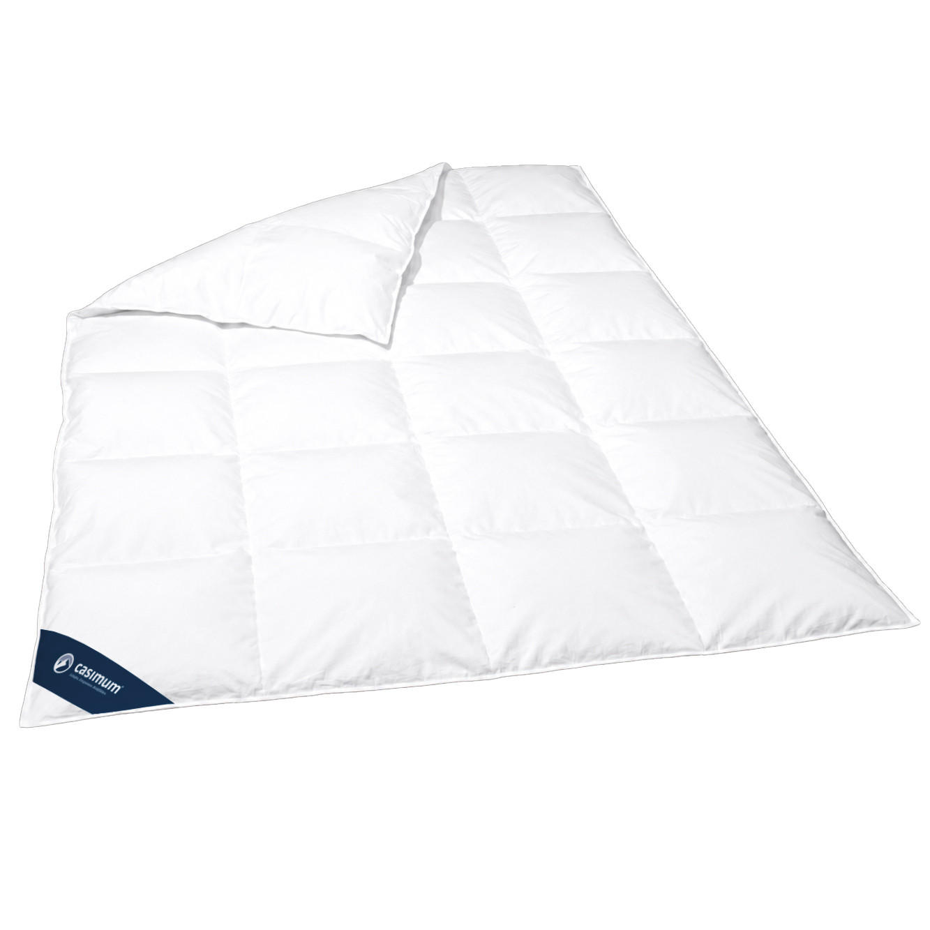 DAUNENDECKE 240x220 Normal, LUXUS Ganzjahresdecke 100% Daune - Weiß, Textil (240/220cm) - casimum