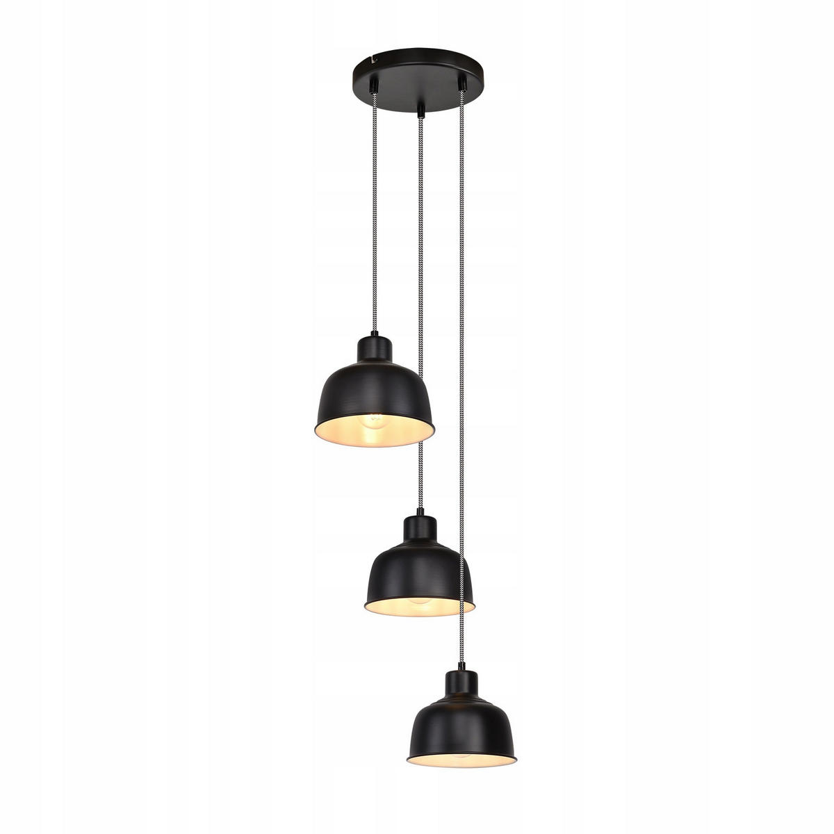 HÄNGELEUCHTE Selma 3-flammig 10/18/170 cm - Schwarz, Metall (10/18/170cm) - Nettlife