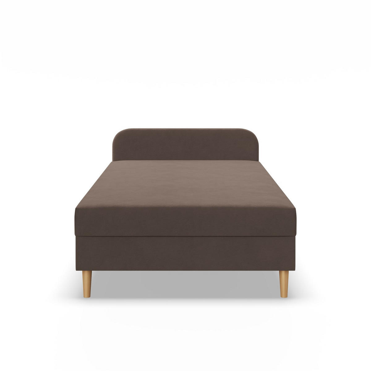BOXBETT MIT KOPFTEIL 80x200 CASPE, Braun - Braun, Textil (80/200cm) - Mebligo