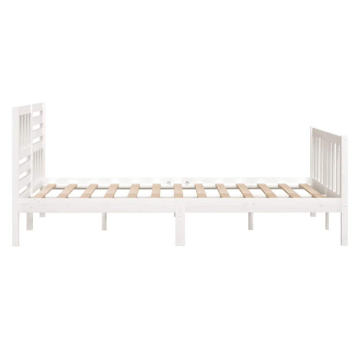 BETT Kaminski 126/195.5 cm - Weiß, Holz (120/190cm) - Nettlife